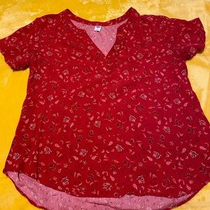 Red Blouse Worn Once